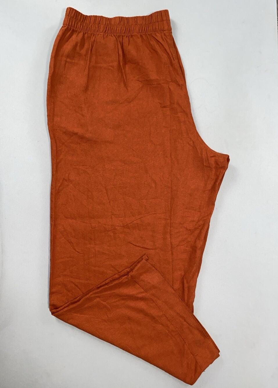 Old Navy High Rise Super Wide Leg Full Length Linen Blend Pull On Pants. XXL NWT